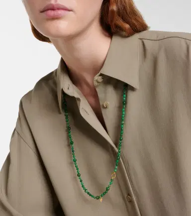 TOTEME Inifinity beaded necklace with jade | Thumbnail 2 TOTEME Inifinity beaded necklace with jade | Thumbnail 2