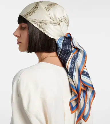 Toteme Printed silk twill scarf | Thumbnail 4