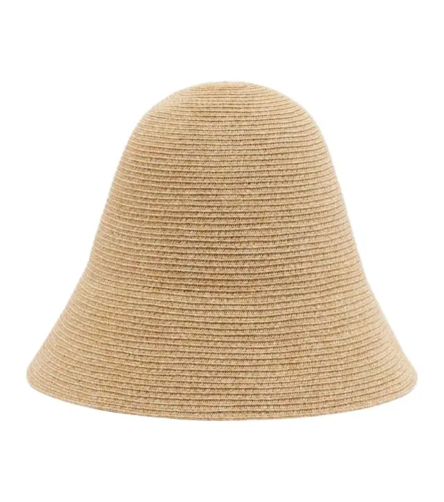 Woven cloche hat