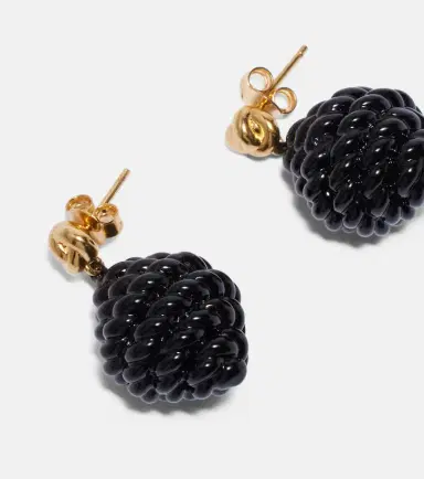 TOTEME Rope gold-plated enamel drop earrings | Thumbnail 2 TOTEME Rope gold-plated enamel drop earrings | Thumbnail 2