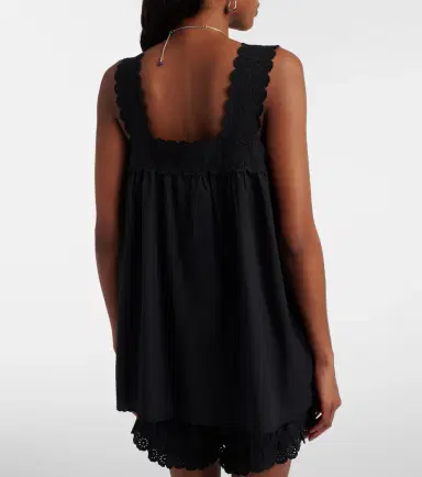 Posse Ezra broderie anglaise cotton top | Thumbnail 2