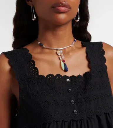 Posse Ezra broderie anglaise cotton top | Thumbnail 3