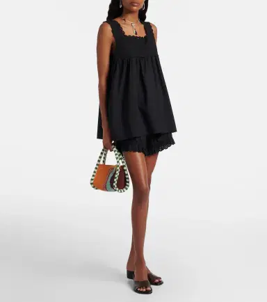 Posse Ezra broderie anglaise cotton top | Thumbnail 4
