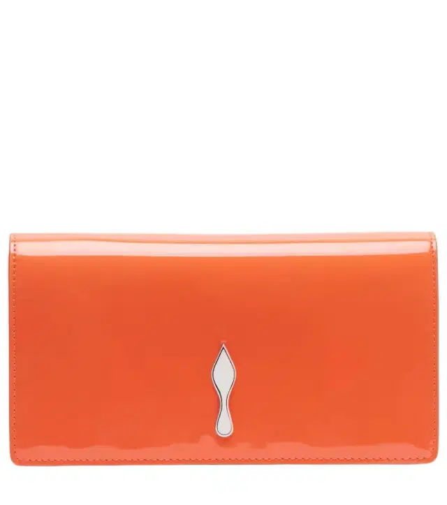 Bettina patent leather clutch