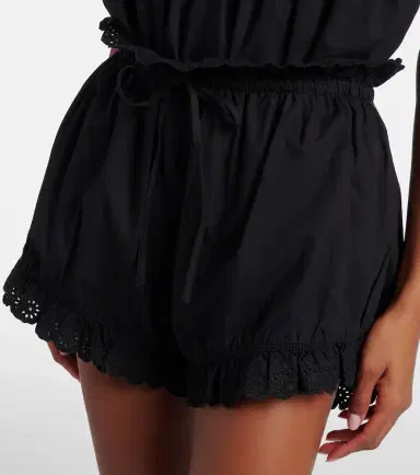 Posse Ezra broderie anglaise cotton shorts | Thumbnail 3