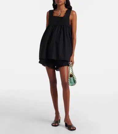 Posse Ezra broderie anglaise cotton shorts | Thumbnail 4