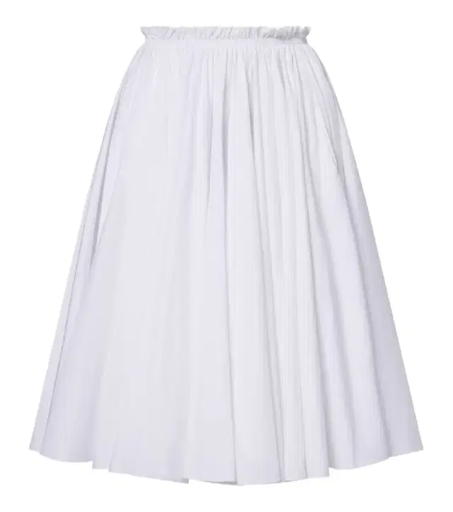 Ami Paris Corolla gathered cotton midi skirt