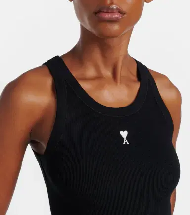 AMI PARIS Ami de Caur cotton jersey tank top | Thumbnail 4