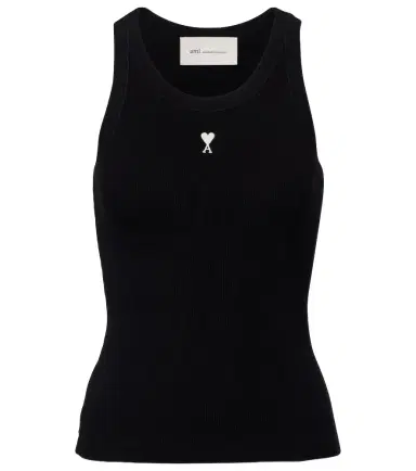AMI PARIS Ami de Caur cotton jersey tank top | Thumbnail 1