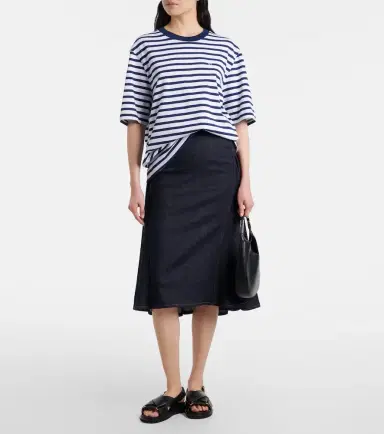 AMI PARIS Striped cotton jersey T-shirt | Thumbnail 2