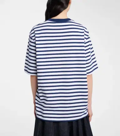 AMI PARIS Striped cotton jersey T-shirt | Thumbnail 3