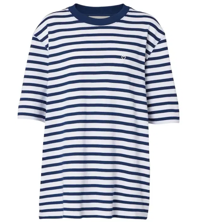 Ami Paris Striped cotton jersey T-shirt