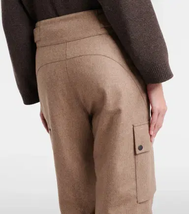 Brunello Cucinelli Virgin wool flannel cargo pants | Thumbnail 6