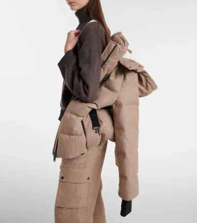 Brunello Cucinelli Virgin wool flannel down jacket | Thumbnail 6 Brunello Cucinelli Virgin wool flannel down jacket | Thumbnail 6
