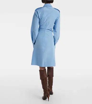 Alexander McQueen Cotton-blend taffeta shirt dress | Thumbnail 3 Alexander McQueen Cotton-blend taffeta shirt dress | Thumbnail 3