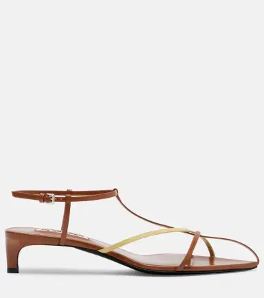 Jil Sander 35 leather sandals | Thumbnail 4