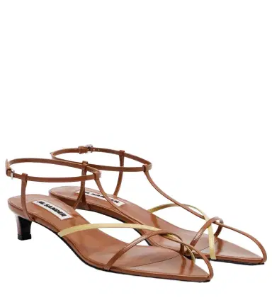 Jil Sander 35 leather sandals | Thumbnail 1