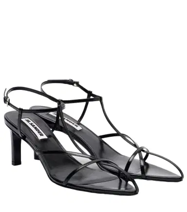 Jil Sander Cage leather sandals | Thumbnail 1