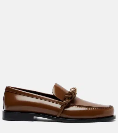 Jil Sander Tangle leather loafers | Thumbnail 3