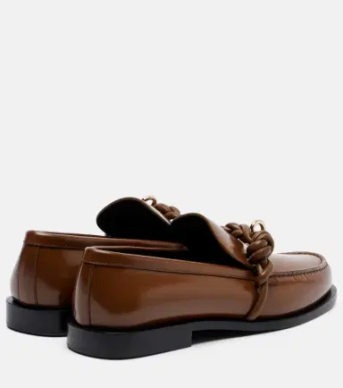 Jil Sander Tangle leather loafers | Thumbnail 4