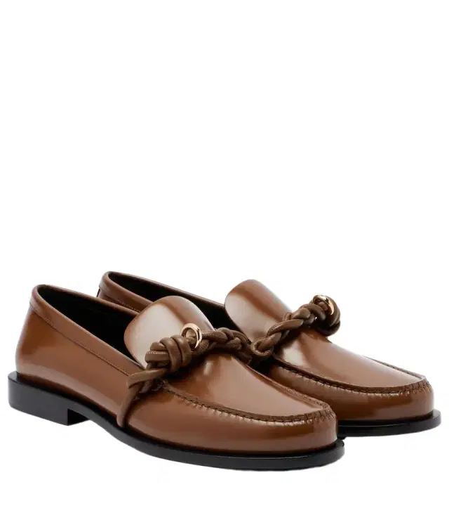 Jil Sander Tangle leather loafers