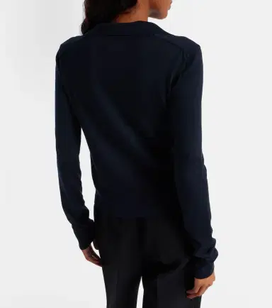 Khaite Mikel silk polo sweater | Thumbnail 4