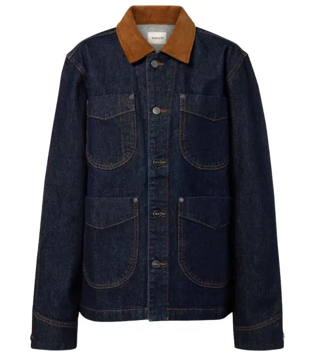 Wyatt corduroy-trimmed denim jacket