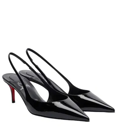 Christian Louboutin Miss Z 60 patent leather slingback pumps | Thumbnail 1