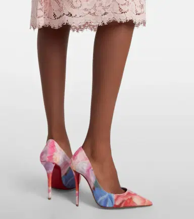 Christian Louboutin Miss Z floral chiné pumps | Thumbnail 6