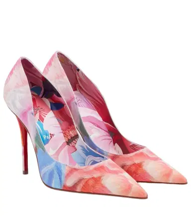 Christian Louboutin Miss Z floral chiné pumps | Thumbnail 1