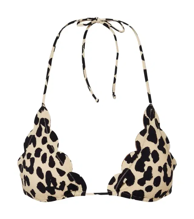 Marysia Broadway leopard-print bikini top