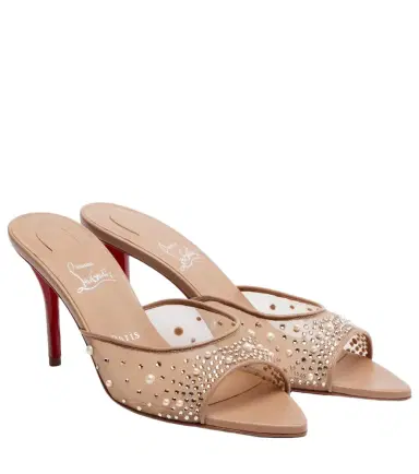Christian Louboutin Miss Z Degrastrass Perla mesh mules | Thumbnail 1 Christian Louboutin Miss Z Degrastrass Perla mesh mules | Thumbnail 1