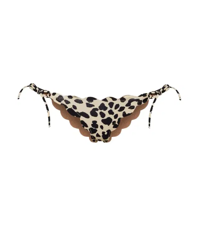 Tie Side scalloped bikini bottoms