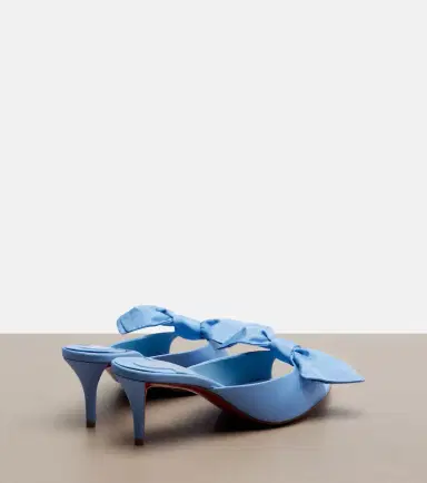 Christian Louboutin Mulazee bow-detail silk taffeta mules | Thumbnail 4