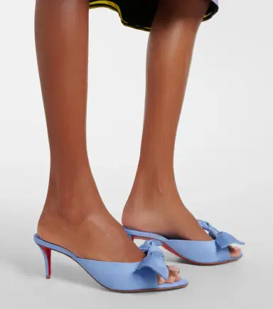 Christian Louboutin Mulazee bow-detail silk taffeta mules | Thumbnail 6