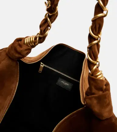 Saint Laurent Amalia suede shoulder bag | Thumbnail 4