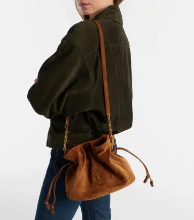 Saint Laurent Jamie Small suede shoulder bag | Thumbnail 6