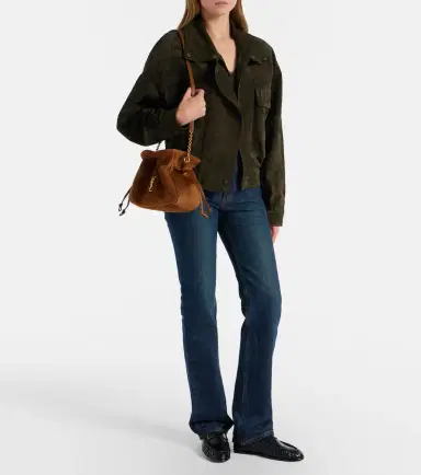 Saint Laurent Jamie Small suede shoulder bag | Thumbnail 7