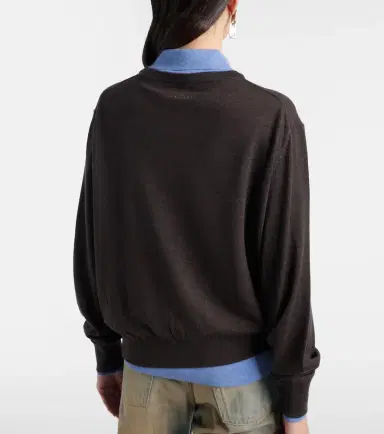 Acne Studios Layered wool polo sweater | Thumbnail 2