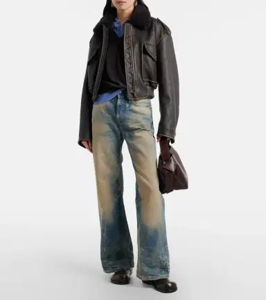 Acne Studios Layered wool polo sweater | Thumbnail 6