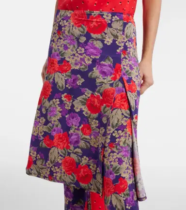 Acne Studios Intessa floral midi skirt | Thumbnail 3