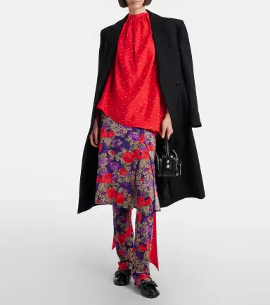 Acne Studios Intessa floral midi skirt | Thumbnail 6