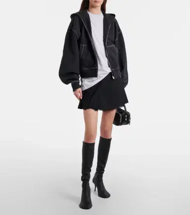 Acne Studios Inbora lace-trimmed pleated miniskirt | Thumbnail 2