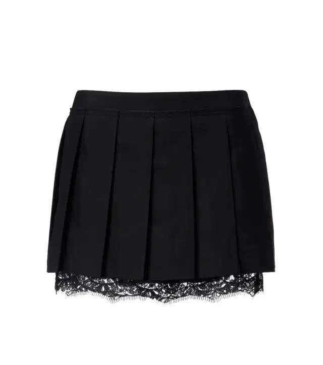 Inbora lace-trimmed pleated miniskirt