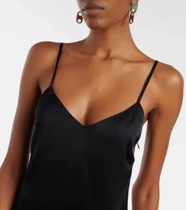 Acne Studios Lace-trimmed satin slip dress | Thumbnail 5