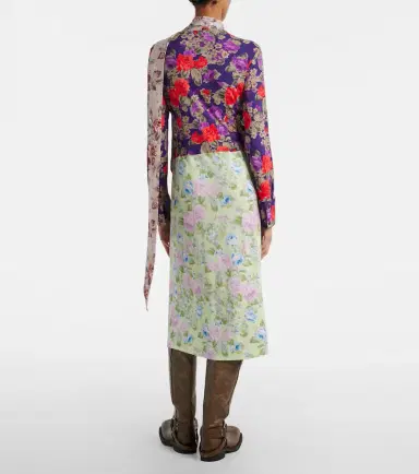 Acne Studios Dalmati floral midi dress | Thumbnail 5