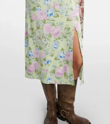 Acne Studios Dalmati floral midi dress | Thumbnail 6