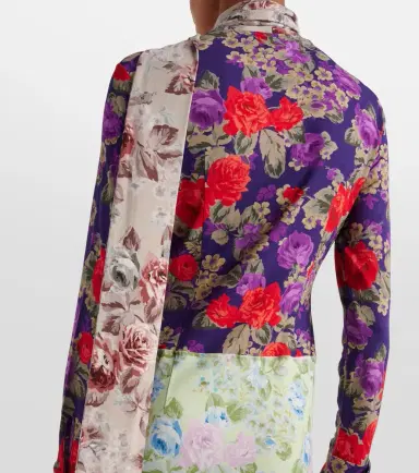Acne Studios Dalmati floral midi dress | Thumbnail 7