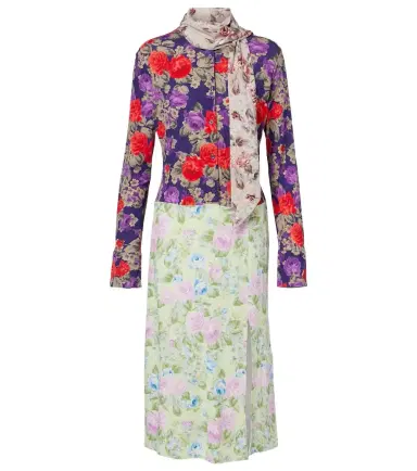 Acne Studios Dalmati floral midi dress | Thumbnail 1