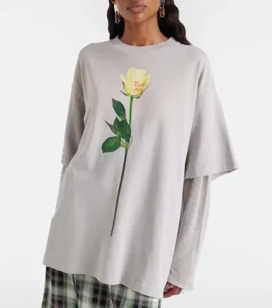 Acne Studios Edra printed cotton jersey T-shirt | Thumbnail 3